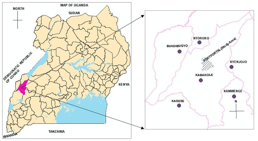 Map of locations